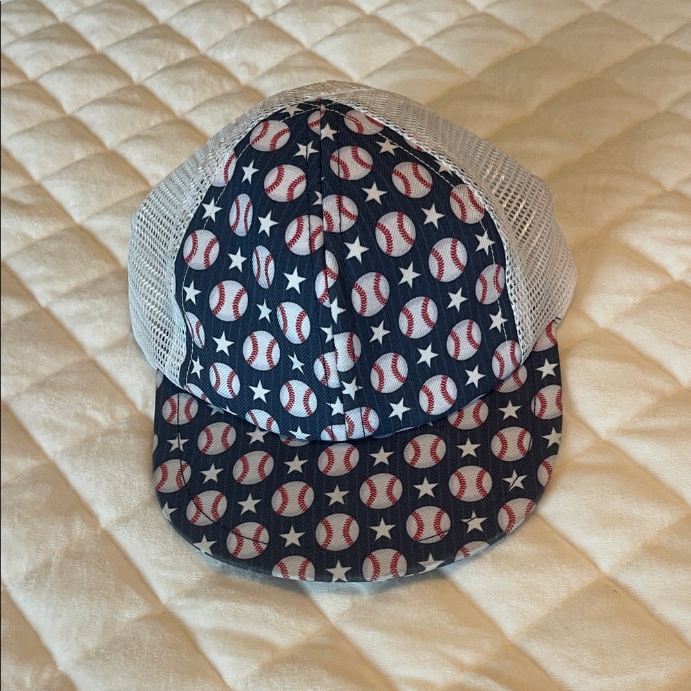 Baseball Pattern Kids Hat